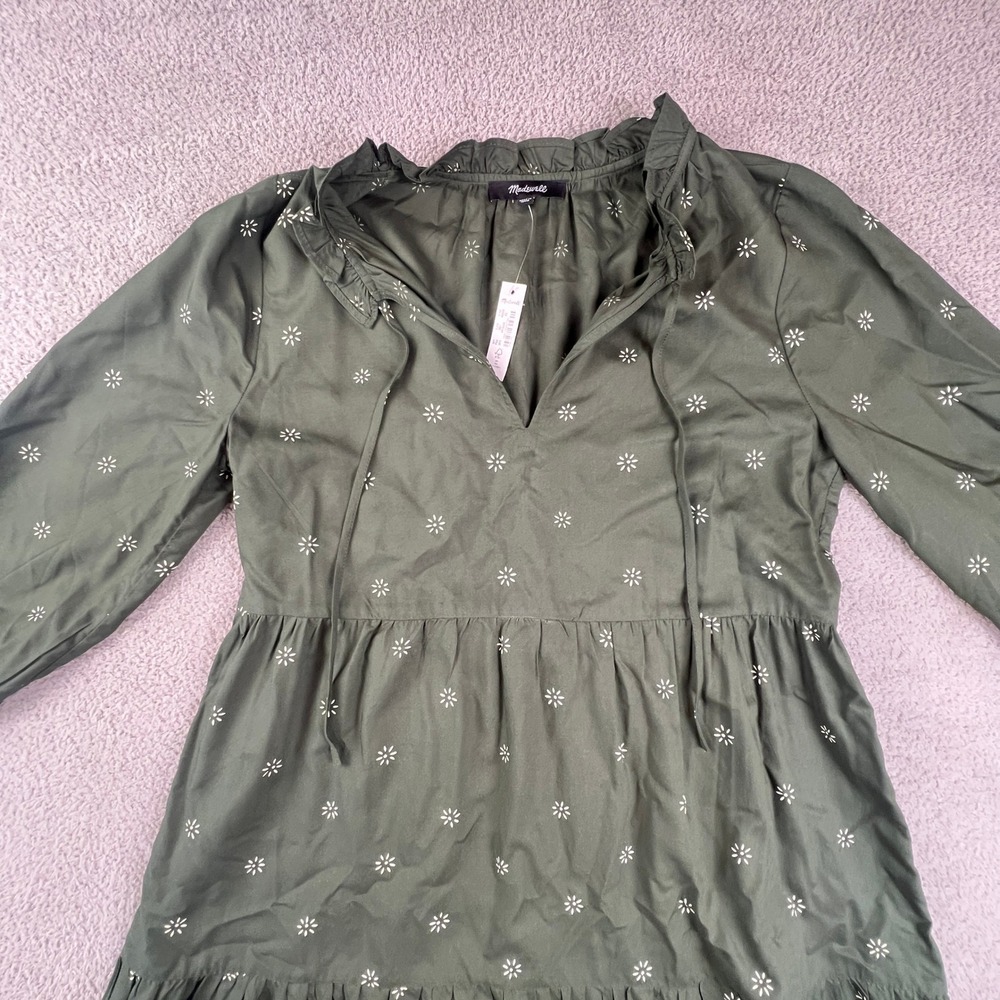 Maxi dress Cottagecore Coastal Cowgirl Floral Ruffle Boho NWT Heritage Madewell - Picture 2 of 15